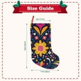 thumbnail image 3 of Sikiie Cinco De Mayo Floral Christmas Stockings,18 Inches Christmas Stockings Xmas Hanging Stockings for Family Christmas Decorations & Gifts, 3 of 7