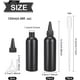 thumbnail image 2 of 16 botellas de plástico negras de 120 ml/4,06 oz para condimentos, con 2 embudos y 10 pipetas de transferencia para tinta, tatuajes, pintura líquida y pegamento., 2 of 9