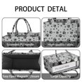 thumbnail image 4 of Large Capacity Tote Bag,Paw Prints and Bones Handbag Fashion Luxury Tote Bag,15.7"x13"x 5.1" Inches,Laptop Compatible, 4 of 6