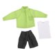 thumbnail image 5 of Conjunto de camisa, chaleco y pantalones cortos, Mini ropa informal en miniatura, ropa para muñecas de 6 pulgadas, figuras en miniatura, accesorios de verde CUTICAT pantalones de muñeca, 5 of 8