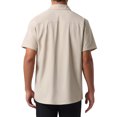 thumbnail image 3 of CAMISAS DE LINO PARA HOMBRE INSPIRE CHIC DE MANGA CORTA, CON BOTONES, CASUAL, VERANO, HAWAIANA, PLAYERA M, CAQUI, 3 of 5