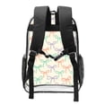 thumbnail image 3 of 16 Inch Transparent Backpack With Lightweight And Durable Design Without Pockets Transparent For Work Business Travel Sports Whimsical Thin Polka Dot And Striped Ribbon Bow Pattern, 3 of 7