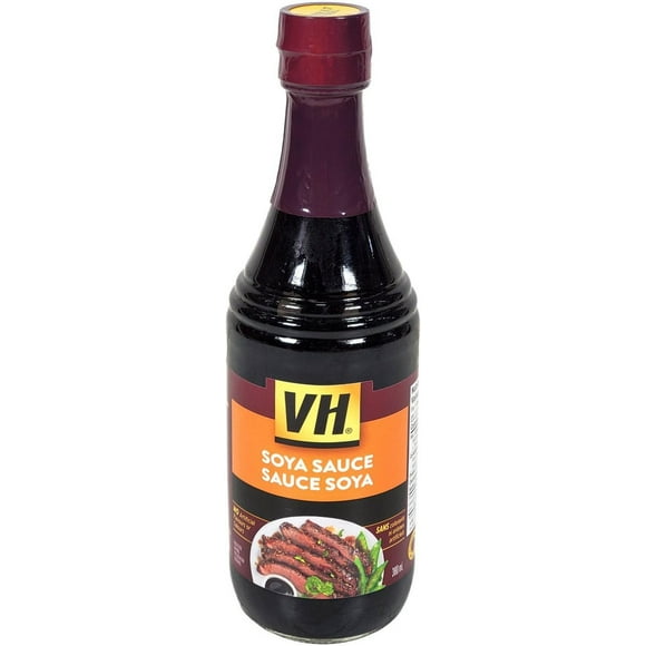 VH Soya Sauce Regular Bottle - 380ml - Pack of 12 - Essential for Asian Cuisine, Versatile Use, Rich & Savory Flavor (12ct)