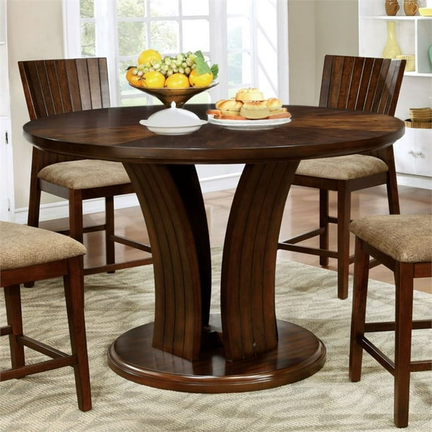Furniture Of America Luba Counter, Counter Height Round Dining Room Tables
