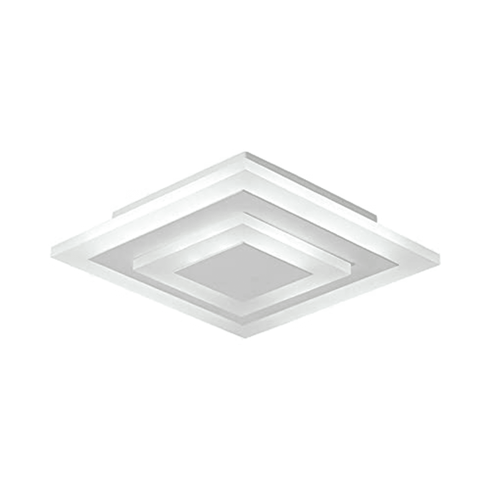 ADISUN Square LED Ceiling Lighting Modern Acrylic Flush Mounted Light Fixture Ceiling Lamp Warm Light for Bedroom Living Room Hotel Corridor, White