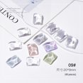 thumbnail image 2 of 40pcs Nail Art Display Card Transparent Glass Color Card Water Ripple Trapezoidal Display Nail Art Coloring Card Nail Art Tool, 2 of 5