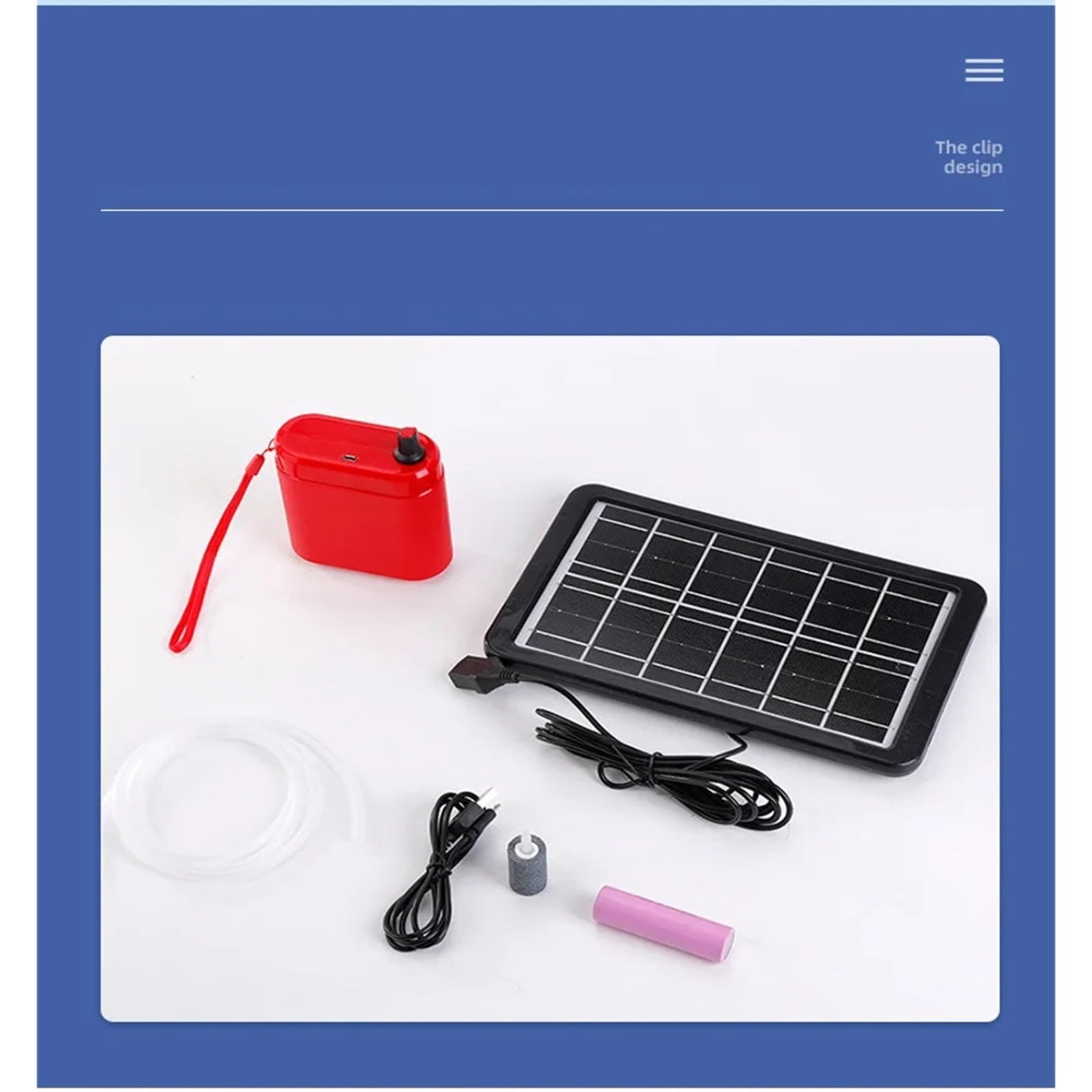 Solar Power Oxygen Pump for Aquarium Fish Tank,USB Charging,Noiseless,Outdoor Fishing,Oxygen Machine
