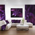 thumbnail image 3 of Designart - Fleur Fractale Violette - Impression sur Toile Encadrée Art Floral, 3 of 4