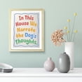 thumbnail image 2 of Designs ByLITA In This House We Narrate The Dog's Thoughts, 11 x 14 Wooden Wall Print Inspirational (Framed) | Funky Home Decor, 2 of 6