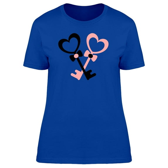 Two Heart Shaped Keys Tee Women's -Image by Shutterstock