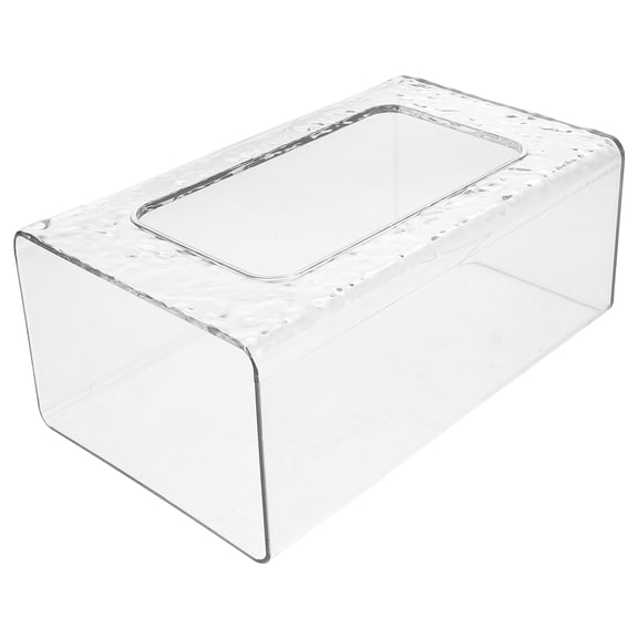 FELTECHELECTR 1Pcs Tissue Dispenser Box Wall Mountable Large Capacity Transparent Plastic For Home Use