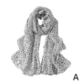 thumbnail image 4 of Women Leopard Print Chiffon Scarf Long Silk Scarf for Spring and Muslim Shawl Use, 4 of 7