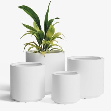 10/8.5/7 Inch Large Planter for Outdoor Indoor Plants, 3 Pack Large Outdoor Planters Plastic Plant Pots with Drainage Hole for Home Garden.