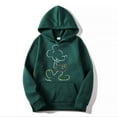 thumbnail image 3 of Mickey Mouse Ligne Pop Unisexe Chandail à Capuchon Dessin Animé Mode Couple Chandail Surdimensionné Hauts Printemps Automne Chandail, 3 of 7