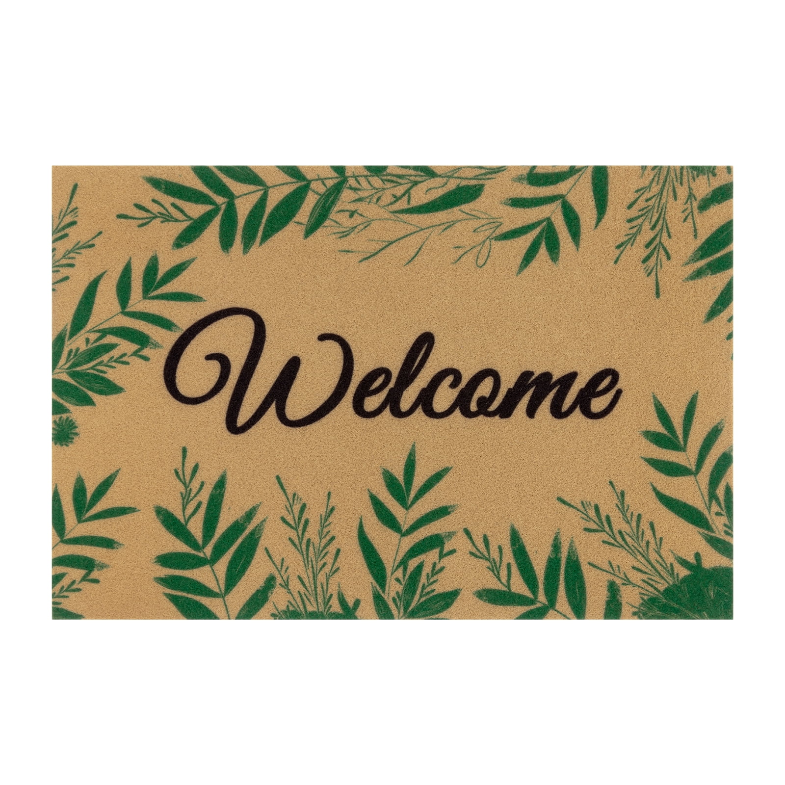 MeyJey Coir Welcome Indoor Outdoor Doormat, 32" x 48" Non Slip Backing Floor Mat for Home Entrance Outside Entry Yard