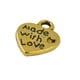 thumbnail image 3 of 50 Piezas Sunnimix Encantos del Corazón Joyas DIY Oro, 3 of 5