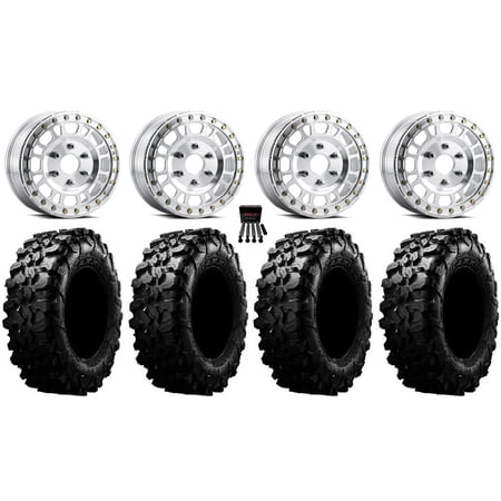 Method 412 Beadlock 15 Wheels Machined 31 Carnivore Tires Can-Am Maverick R