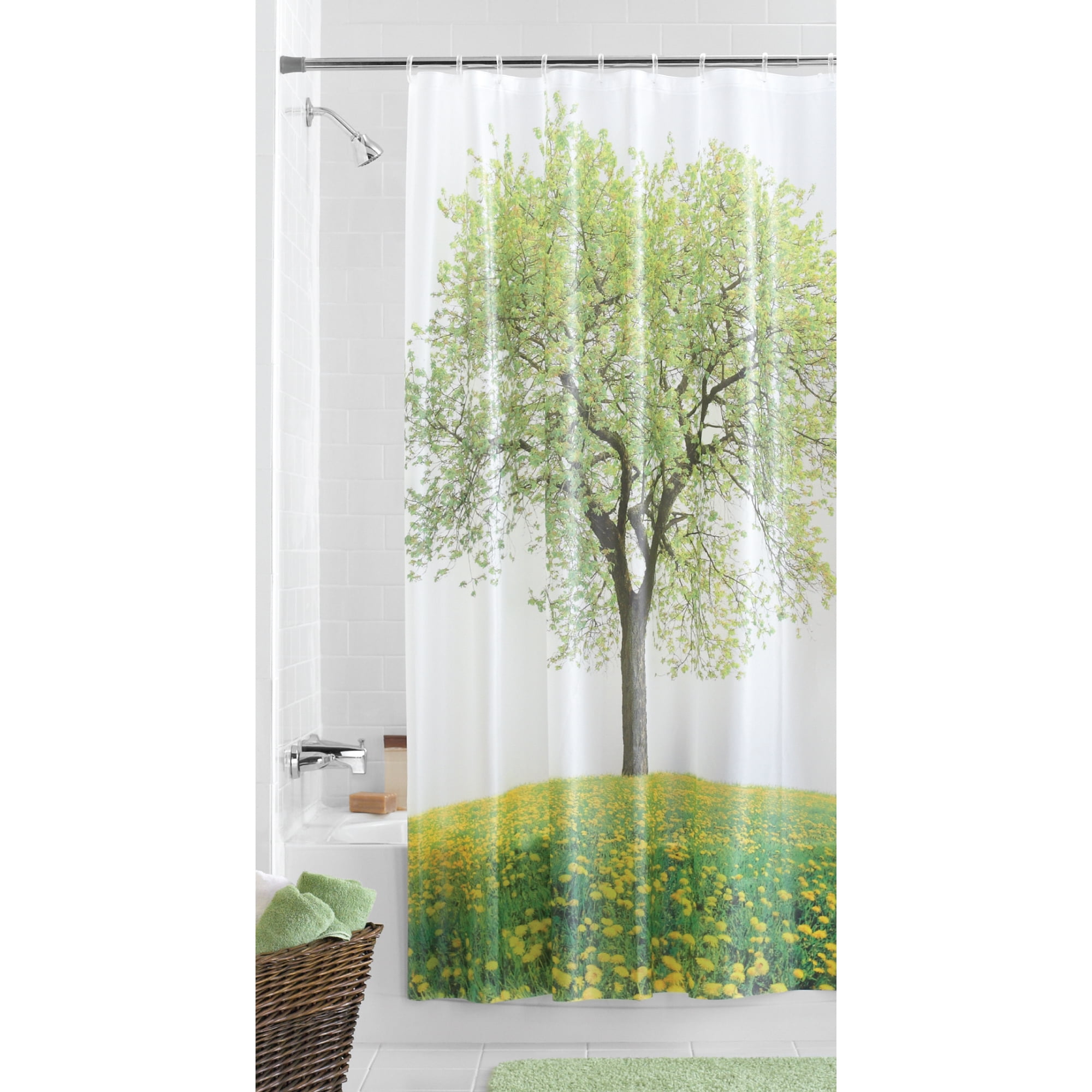 Mainstays Heritage Tree PEVA Shower Curtain, 70" x 72"