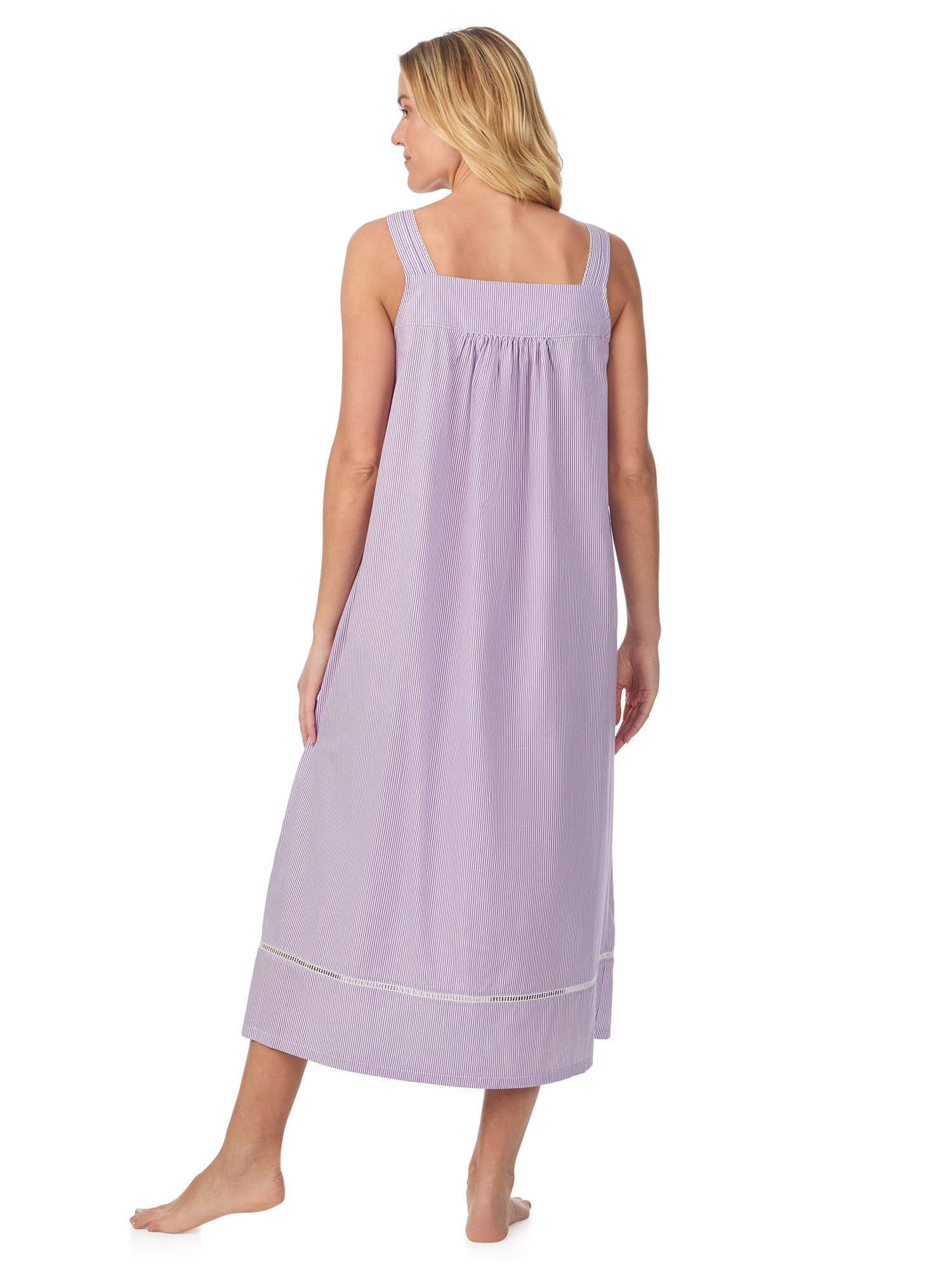 Aria Women's Lightweight Cotton Woven 50" Ballet Nightgown, Sizes XS-5X
