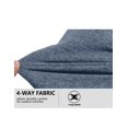 thumbnail image 4 of Little Donkey Andy Women's Lightweight Recycled Polar Fleece Hiking Jacket Full Zip Thermal Ski Travel Outerwear Blue Heather L, 4 of 7