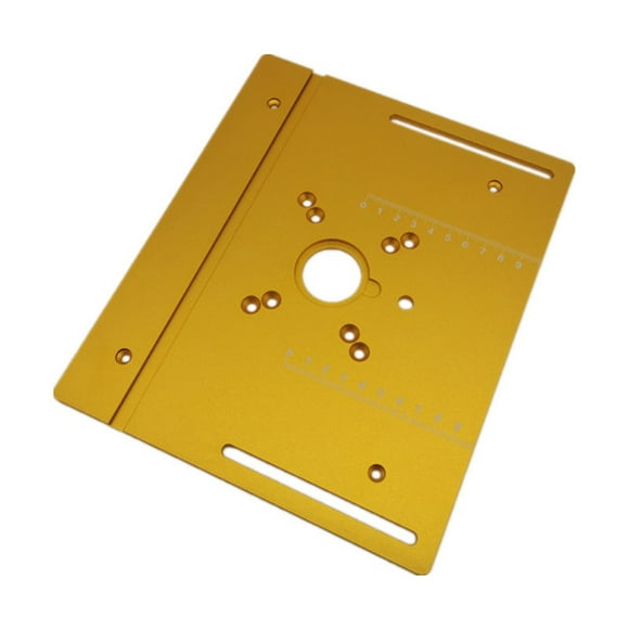 Yeacher Router Table Insert Plate Aluminum Alloy Wood Milling Flip Board Trimming Machine Engraving Auxiliary Tool Table Saw Woodworking Benches