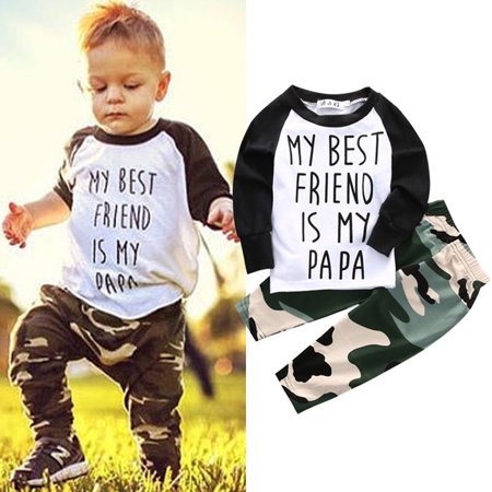 

2pcs Newborn Infant Baby Boy Girl Clothes T-shirt Tops+Pants Legging Outfits Set
