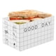 thumbnail image 2 of 20 cajas de papel para empaquetar pasteles, sándwiches, comida, regalos de fiesta para tostadas de desayuno (blanco y negro), 2 of 6