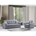 thumbnail image 2 of Ottomanson Origins Pro Convertible Arm Chair, Gray Polyester Fabric, 2 of 10