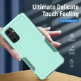thumbnail image 5 of Xhy Samsung Galaxy A13 5G Case with Screen Protector Military Grade Full Body Double Layer Protection Shock and Drop Resistant TPU Durable Detachable for Galaxy A13 5G Phone- Light Green, 5 of 10
