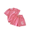 thumbnail image 4 of Shachafan Girls Summer Outfit Short Sleeve Tee And Shorts Two Piece Casual Playwear Comfortable Breathable Kids Female Baby Clothes, 4 of 4