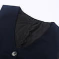 thumbnail image 6 of Kids Boys' Vest Dark Blue Dress Waistcoat Vest V-Neck Adjustable Back Strap 5-6 Years Boy Clothes, 6 of 7