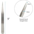 thumbnail image 4 of The Beadsmith Tweezers – 5 inches long – Smooth Tapering Tip with a Beveled Fine Point – Made of Stainless Steel - Precision Tool for Crafting and Jewelry Making, 4 of 7