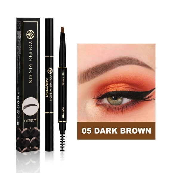 HHBEAUTY Waterproof Eyebrow Pencil Dark Brown, Premium Eye Brow Pencil Brn with Spoolie Brush, Longwearing for Perfect Brows, Professional, Precision, Defines, Universal Benefit Eyebrow Pencil