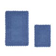 thumbnail image 4 of Better Trends 2 Piece Bathroom Rugs Set 100% Cotton, Soft Tufted Bath Mat, Water Absorbent & Reversible Bath Rug (Blue) Lilly Crochet Collection, 4 of 7