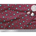 thumbnail image 3 of Soimoi Red Rayon Crepe Fabric Shining Dots Printed Fabric 1 Yard 46 Inch Wide, 3 of 3