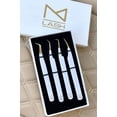 thumbnail image 4 of M LASH Eyelash Extension Tweezers (Set of 4) - Professional & Precision Lash Tweezers for Eyelash Extensions - Japanese Steel, Diamond Grip, Fiber Tip V3 (, 4 of 4