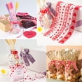 thumbnail image 3 of EeaseCA 1 Roll of 10M Ribbon Heart Printed Polyester Packing Rope Valentine's Day Gift Wrapping (Pattern 5), 3 of 7