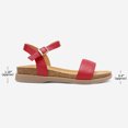 thumbnail image 4 of Women's Summer Sandals Open Toe Ankle Strap Buckle Flat Sandals RED LUNNA size 11, 4 of 4