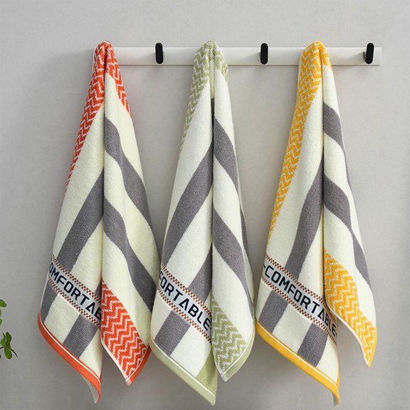Under $5 Washcloth, Extra Long Towel Wash Face Bath Towel Non Linting Absorbent Fitness Sports Large Towel Household Towels