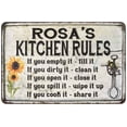 thumbnail image 1 of Rosa's Kitchen Rules Chic Sign Vintage Decor 12 x 18 Matte Finish Metal 112180032115, 1 of 1