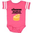thumbnail image 3 of Inktastic Cheese Makes Everything Better Boys or Girls Baby Bodysuit, 3 of 5