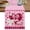 Cherry Pink Red, variant on Pink Valentines Day Cotton Linen Table Runner for Dining Kitchen, Love Hearts Romantic Farmhouse Wedding Outdoor Party Tablerunners Decoration, Dresser Scarf Coffee Tablecloth Runners 13x36 Inches