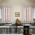 thumbnail image 4 of Strawberry Kitchen Curtains Valances and Tiers Set for Windows,Cute Bathroom Window Curtain Valance 2 Piece Sets,Kitchen Decor for Living Room,27.5"x39", 4 of 4