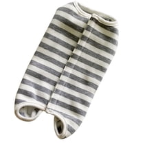 AURARMLET Pet Surgical Suit Light Grey Cotton Dog Protector for Post Op Anxiety Relief