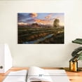 thumbnail image 3 of Elephant Stock Moulton Barn Sunset Scene Wall Art - Horizontal Canvas Wall Art - Living Room Wall Decor - Nature Canvas - Blue And Green Decor - 12" x 8", 3 of 8