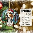 thumbnail image 6 of Treeing Walker Coonhound Dog Ornaments Ceramic For Christmas, Stained Glass Ornaments Ceramic Christmas 2025, 6 of 7