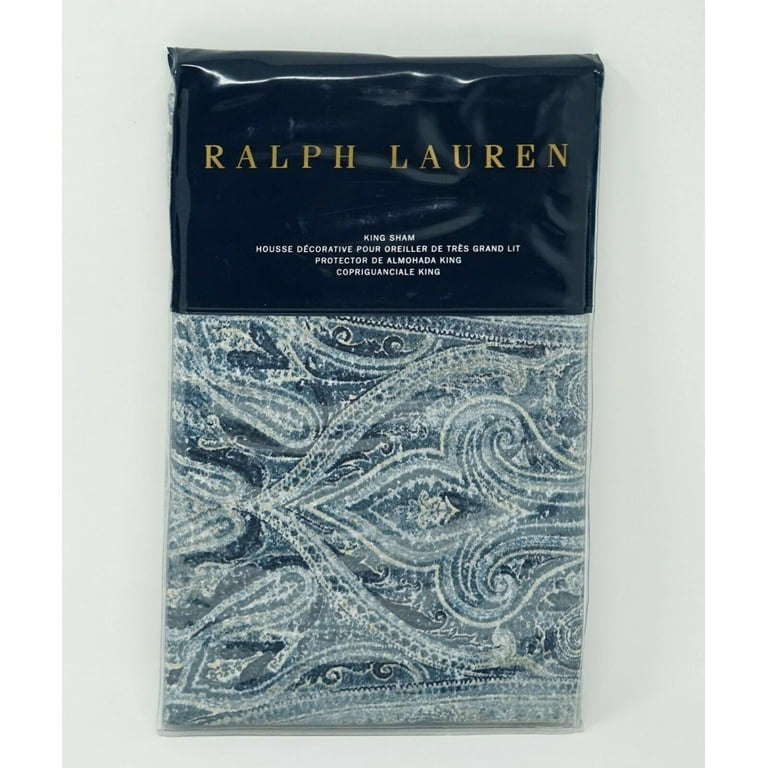 Ralph Lauren Allister Paisley 100% Cotton Pillow Sham - KING