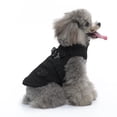 thumbnail image 7 of Baywell Dog Jacket with Harness Outdoor Warm Jackets Winter Windproof Coats with Chest Strap Kit for Medium and Large Dogs, Black, S, 7 of 7