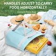 thumbnail image 6 of JHyouerji Insulated Lunch Bag,21×17×8 Inch Light Blue Large Capacity Oxford Cloth Cooler,Reusable Waterproof Lunch Box for Men Women Teens School Picnic Travel Work, 6 of 6