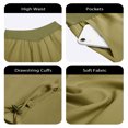 thumbnail image 6 of High  Waist Women Casual Wide Leg Pants Straight Drawstring Sport Trousers, 6 of 7